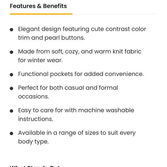 V FOR CITY Cardigan Blazers for Women Knit Tweed Cardigans sweater Button Down - Picture 2 of 3